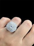 Moissanite Diamond Ring - خاتم الماس موزنايت - توينز قطعتين