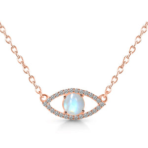 Moonstone Necklace - قلادة حجر القمر