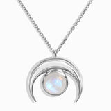 Moonstone Necklace- قلادة حجر القمر