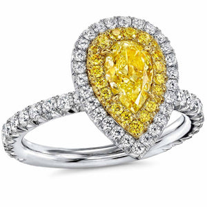 Citrine & White Topaz Ring - خاتم السترين والتوباز الابيض