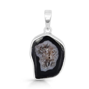 Agate (Black) Pendant - تعليقة العقيق الاسود - حجر التدرع من الاختراق الطاقي