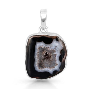 Agate (Black) - تعليقة العقيق الاسود