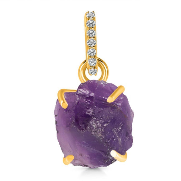 Amethyst Pendant - تعليقة الأمثيست والتوباز الابيض