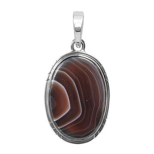 Botswana Agate Pendant-تعليقة عقيق البوتسوانا