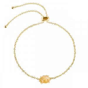 Citrine Bracelet - اسوارة السترين  | Yellow Gold Vermeil 2.5 Micron