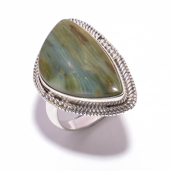 Larsonite gemstone Ring - خاتم حجر اللارسونايت