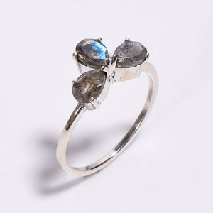 Natural  Labradorite  Ring - خاتم حجر اللابرودرايت