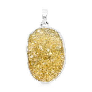 Citrine Pendant - حجر المال، التجار، انضباط الاعصاب، السلام