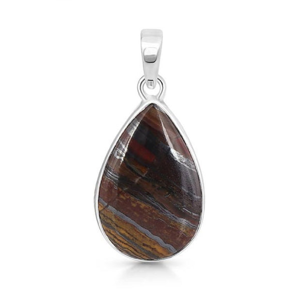 Iron Tiger Eye Pendant-- حجر التايجر اي الحديدي