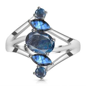 Labradorite Ring - حجر اللابرودرايت