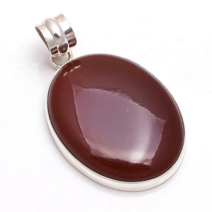 Red Onyx Pendant Gemstone - تعليقة العقيق الاحمر