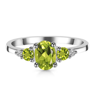 Peridot  Gemstone  Ring - خاتم حجر الزبرجد