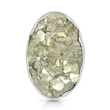 Pyrite Druzy Ring - خاتم حجر البايرايت
