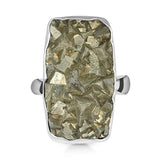 Pyrite Druzy Ring - خاتم حجر البايرايت