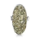Pyrite Druzy Ring - خاتم حجر البايرايت