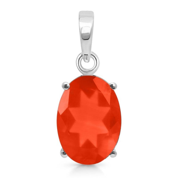 Red Onyx Pendant Gemstone - تعليقة العقيق الاحمر