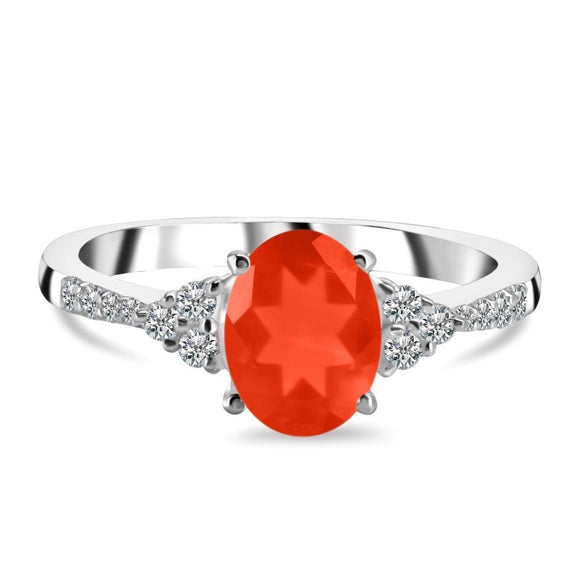 Carnelian Gemstone Ring- خاتم حجر الكارنيليان