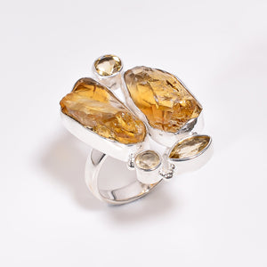 Citrine  Ring - خاتم حجر السترين