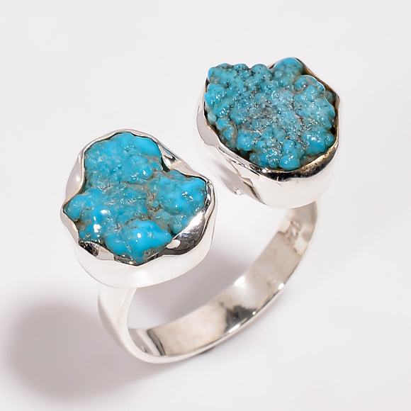 Arizona Turquoise Raw Gemstone - خاتم الفيروز الازرق