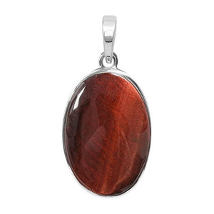 سلسلة حجر تايجر اي أحمر- Red Tiger Eye Pendant