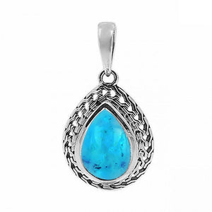 Turquoise Raw Gemstone - تعليقة الفيروز