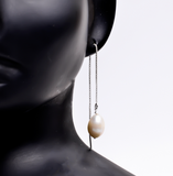 Drop Earrings Pearl Gemstone- حلق الؤلؤ