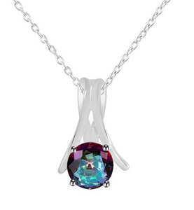 Mystic Topaz Necklace  - قلادة التوباز الصوفي  | حجر تقبل الذات والتغييرات والصعوبات