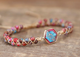 PINK JASPER  BRACELET - إسوارة حجر الجاسبر  | حب، عاطفة، انسجام ،