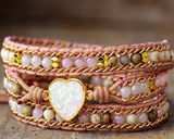 ROSE QUARTZ BRACELET & OPAL BRACELET   - اسوارة الأوبال والروز كوارتز  | حجر الحب، والقرارات، والجذب والتسامح