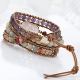 ROSE QUARTZ & AMETHYST  BRACELET   - اسوارة الأمثيست والروز كوارتز  | حب، تدرع، وفرة، حماية، تشافي الصدمات