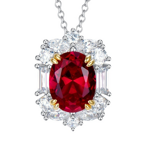 Ruby & White Topaz | الياقوت الأحمر والتوباز الأبيض