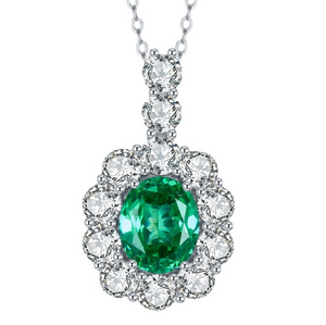 Emerald  Gemstone Neckless -  الزمرد الاخضر