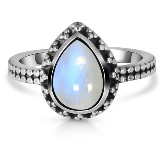 Moonstone  Ring - خاتم حجر القمر