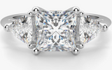 Majesty Moissanite Diamond Ring- خاتم الماس الموزنايت | 3 قراط