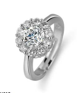 Copy of Moissanite Diamond Ring- خاتم الماس الموزنايت | 1 قراط