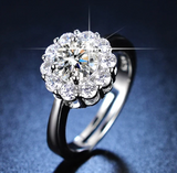 Copy of Moissanite Diamond Ring- خاتم الماس الموزنايت | 1 قراط