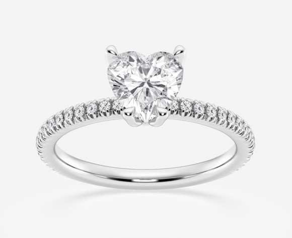 Moissanite Diamond Ring- خاتم الماس الموزنايت | 1 قراط