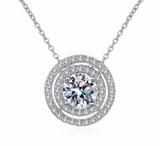 Maze Women Moissanite Diamond Necklace  قلادة الماس الموزنايت | 2 قراط