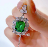 Emerald  Gemstone Neckless -  الزمرد الاخضر