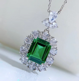 Emerald  Gemstone Neckless -  الزمرد الاخضر