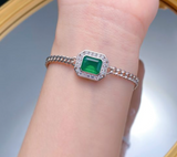 Emerald GemstoneBracelet  | الزمرد الاخضر والتوباز الابيض