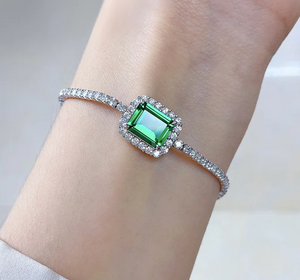 Emerald GemstoneBracelet  | الزمرد الاخضر والتوباز الابيض