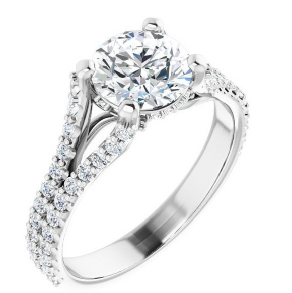 Moissanite Diamond Ring- خاتم الماس الموزنايت | 2 قراط