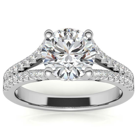 Moissanite Diamond Ring- خاتم الماس الموزنايت | 2 قراط