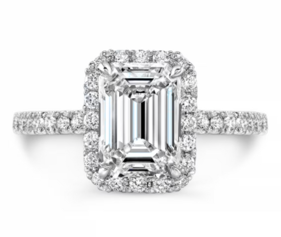 Crown Moissanite Diamond Ring- خاتم الماس الموزنايت | 2 قراط
