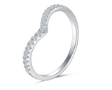 Moissanite Diamond Ring -  خاتم الماس موزنايت | | V-shaped