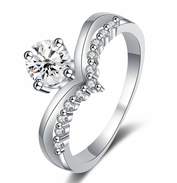 Moissanite Diamond Ring -  خاتم الماس موزنايت | 0.5 قراط