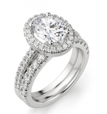 Twins Moissanite Diamond Ring   -3 قراط