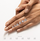 Heart Moissanite Diamond Earring- -حلق الماس الموزنايت | 2 قراط