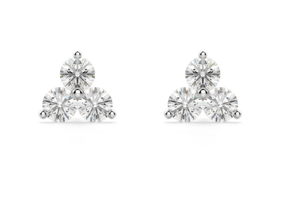 Moissanite Diamond Earring- -حلق الماس الموزنايت |